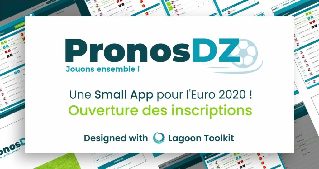 Application PronosDZ pour mettre en avant le toolkit Lagoon